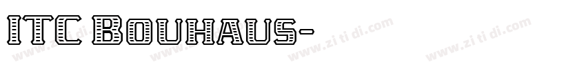 ITC Bouhaus字体转换